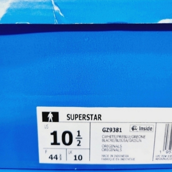 New Adidas Originals Superstar Men's Sneakers Size 10.5 - Picture 9 of 9